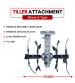 Balwaan Tiller Attachment 26mm S type (Silver)